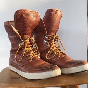 Blackstone Mens Leather Winter Boots with Shearling Lining Size 11